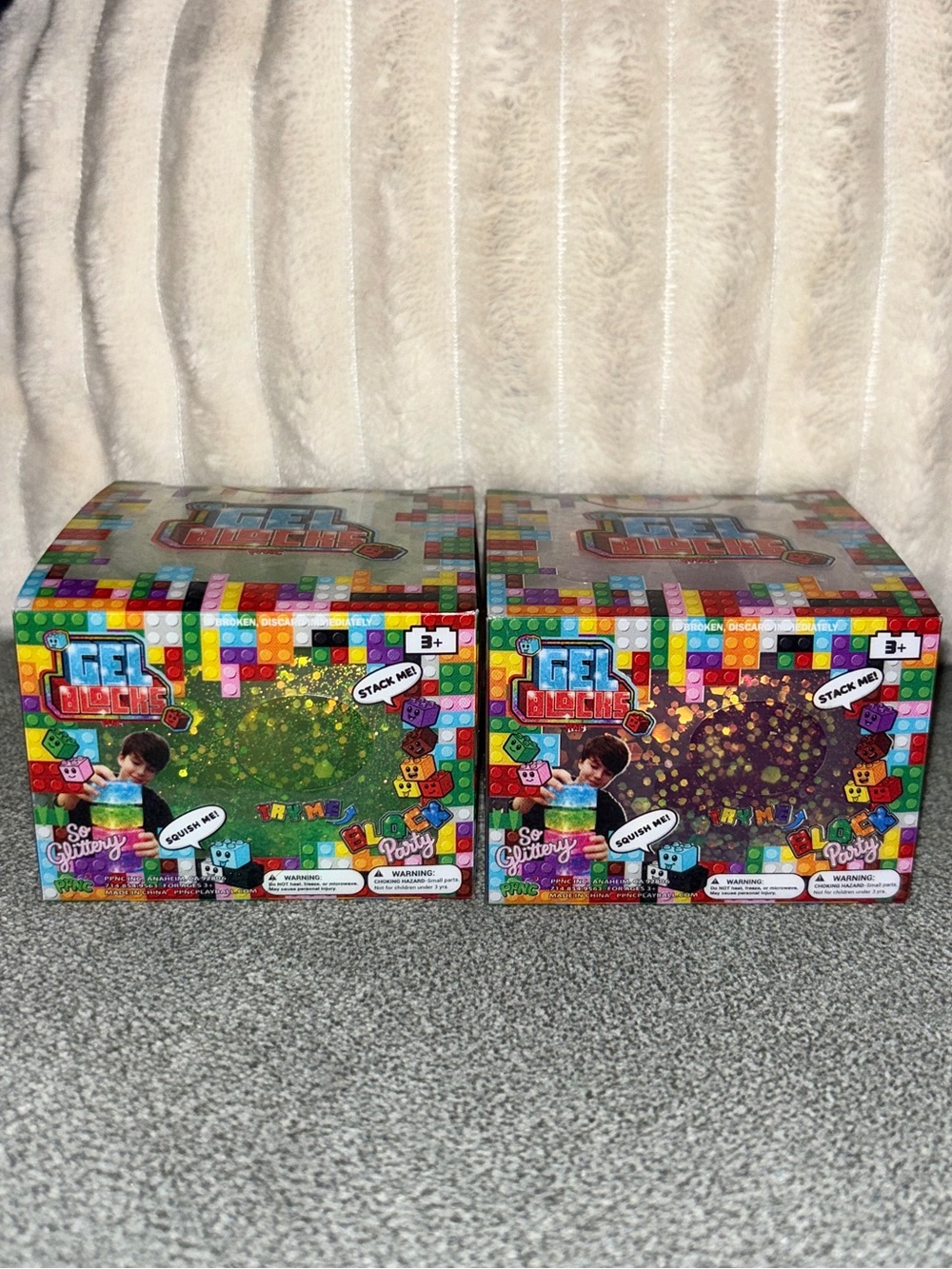 2X New Stackable Squishy Gel Blocks